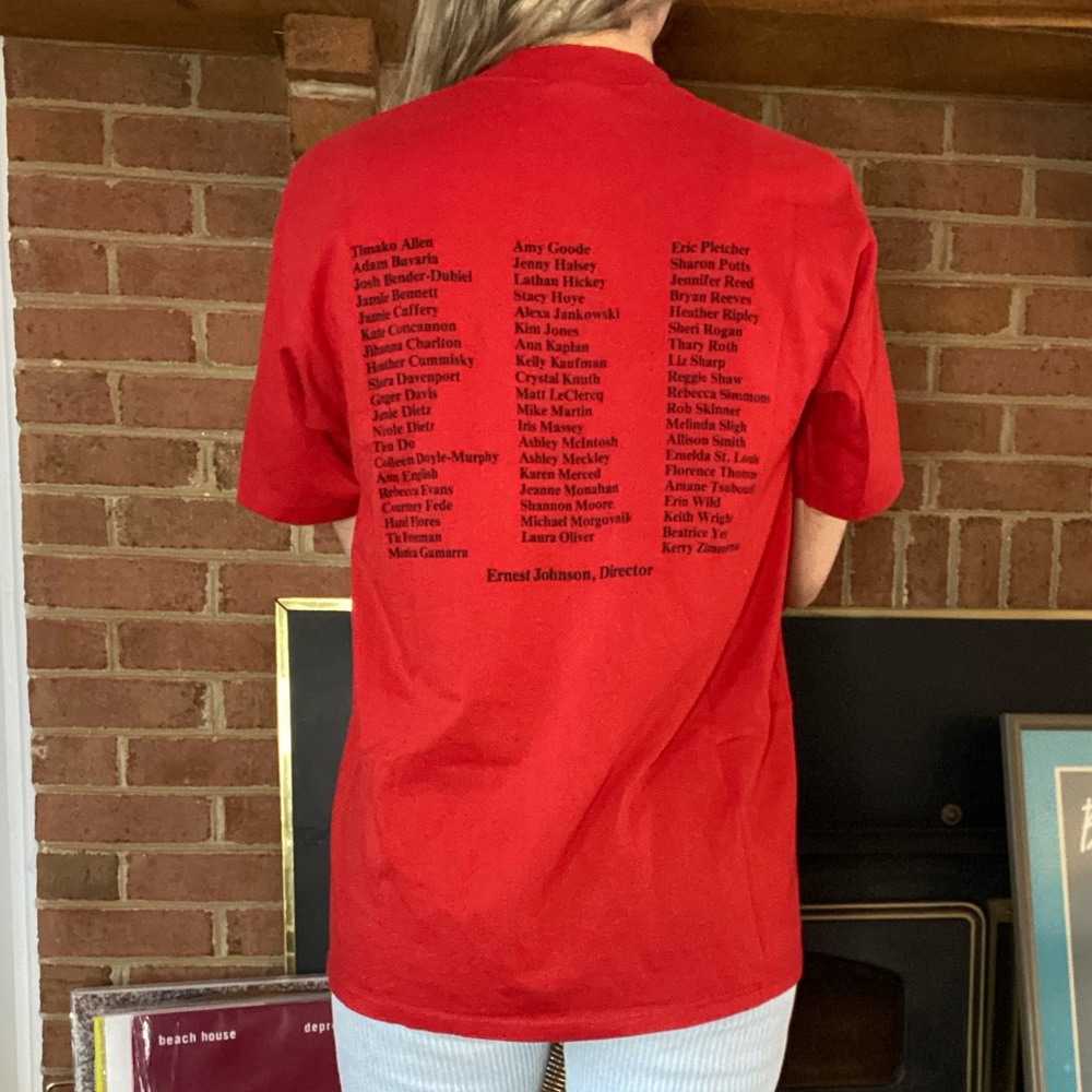 Vintage 80s Broadway Tonight West Potomac Choral Department Cityscape Tee - Picture 3 of 16